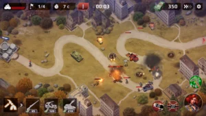 WWII Defense: RTS Army TD Game Apk– ایک شاندار حکمت عملی پر مبنی ٹاور ڈیفنس گیم 2